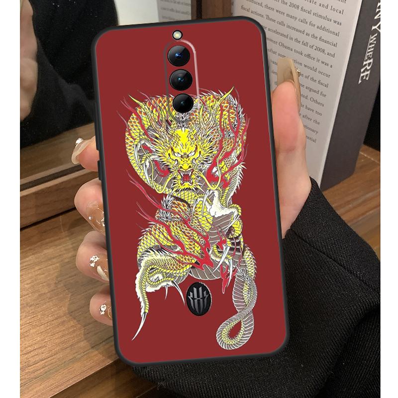 Чехол-татуировка Дракон Якудза Для Nubia Red Magic 10 Pro Plus 6 7 Pro 6S 7S 5G 6R RedMagic 9S 8S 8 9 Pro Plus Coque