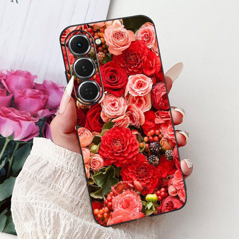 For Tecno Spark 40 Pro / 40 Pro+ Elegant Floral Butterfly Phone Case For Tecno Spark 40Pro Plus KM6 KM7 Soft Silicone TPU Cases