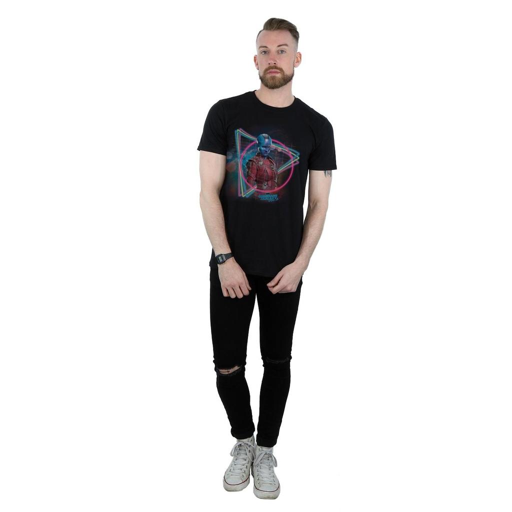 Marvel Mens Guardians Of The Galaxy Neon Nebula T-Shirt