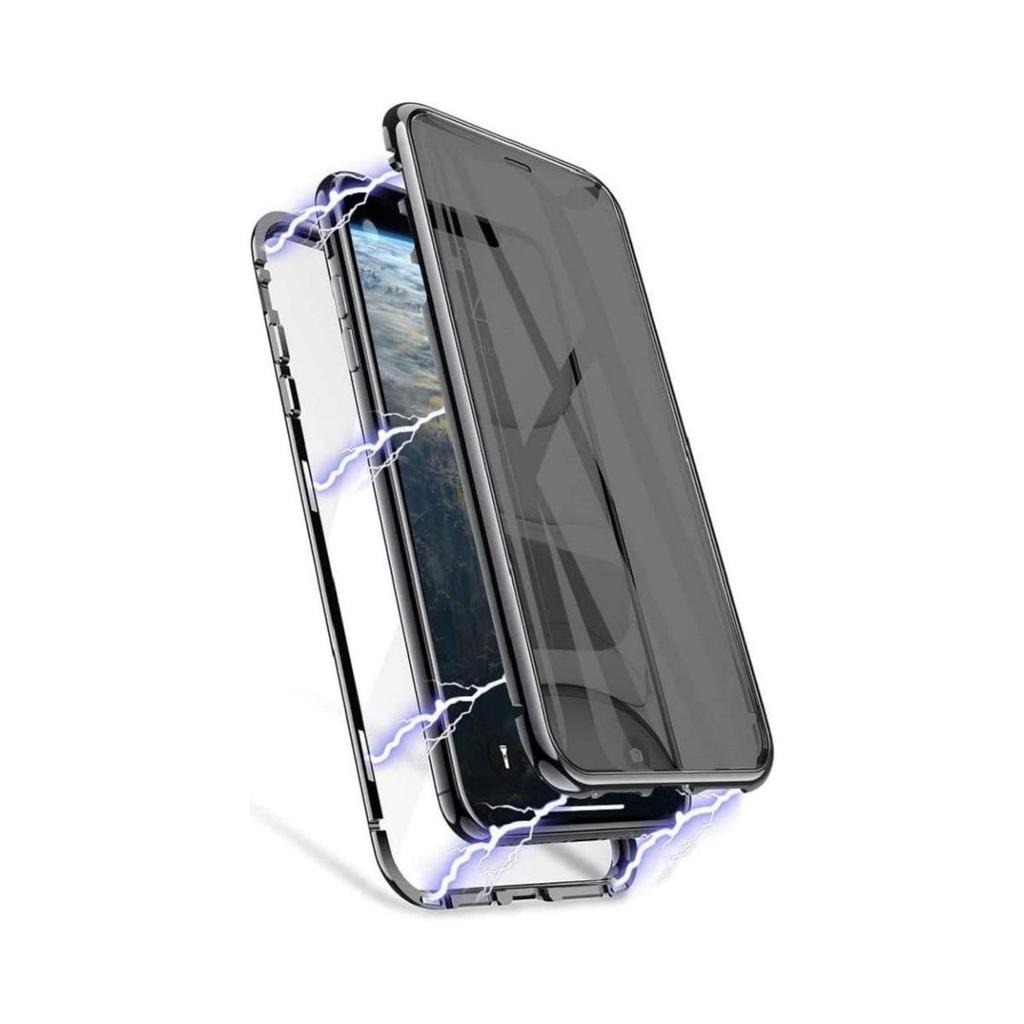 Подходит для Samsung S25ultra Чехол для мобильного телефона с защитой от подглядывания Magneto 24 23 22 Двустороннее стекло Металлический магнитный чехол