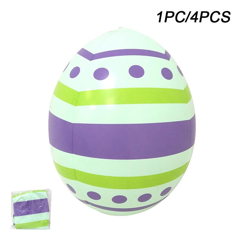 1PC Inflatable Easter Eggs Easter Toys Egg Decoration Inflatable Patio Decoration Eggs Pvc Easter Inflatable Eggs Multi-Style