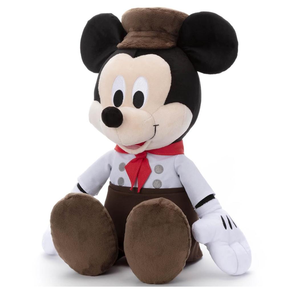 Disney Character Plush Toy, Large, Mickey Mouse in Bakery Costume, Approximately 16.5 inches (42 cm) Tall