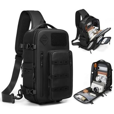 Тактическая нагрудная сумка для бездорожья Мужская уличная водонепроницаемая сумка через плечо Мужской маленький рюкзак Большой вместимости Сумка-мессенджер Мужская сумка