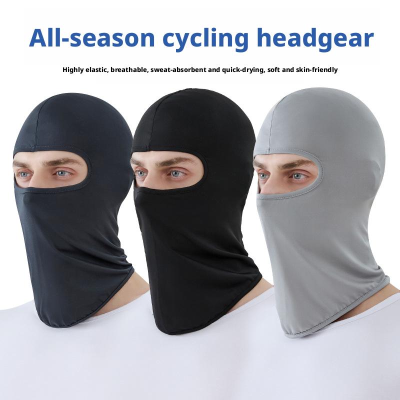Ice Silk Sun Protection Face Mask Quick Dry Elastic Cooling Cycling Balaclava Neck Gaiter Outdoor Sports Headwear Manufacturer
