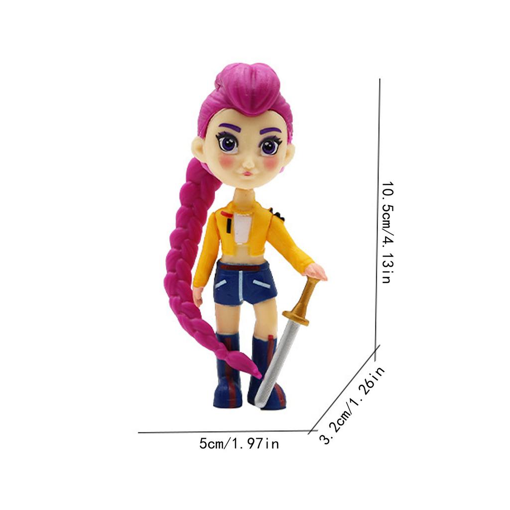 Набор из 6 кукол, 4-дюймовые милые ПВХ куклы, подарок для фаната, детский подарок, домашний декор