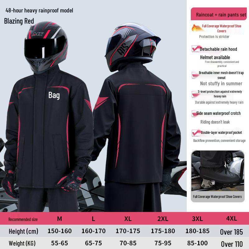 Водонепроницаемый мотоциклетный костюм - Комплект плаща и брюк для электромобиля для использования на открытом воздухе