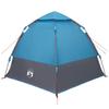 Quick Setup Tent with Rain Fly for 4 Persons Blue Roof