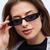 3pcs New Small Rectangle Sunglasses Women Men Narrow Frame Square Frame Sun Glasses Simple Style UV400 Shades Eyewear