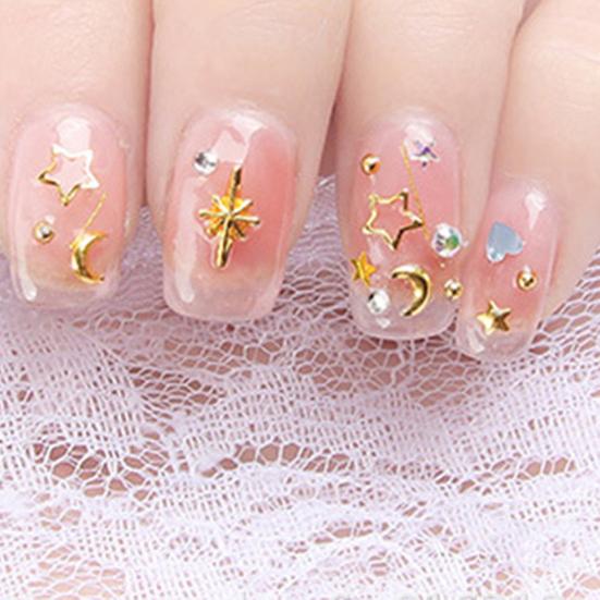 Nail Sequins Moon Star Design Decorative Beauty Nail Art Creative DIY 3D Decal for Daily Life