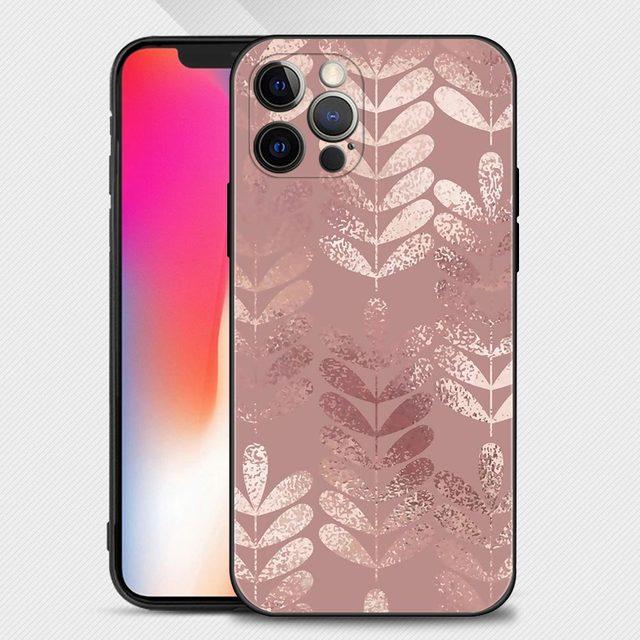Чехол для телефона iPhone 14 13 12 11 Pro Max XS XR X 8 7 Plus SE Чехлы для мобильных телефонов Красивые розовые блестящие чехлы Funda Cell