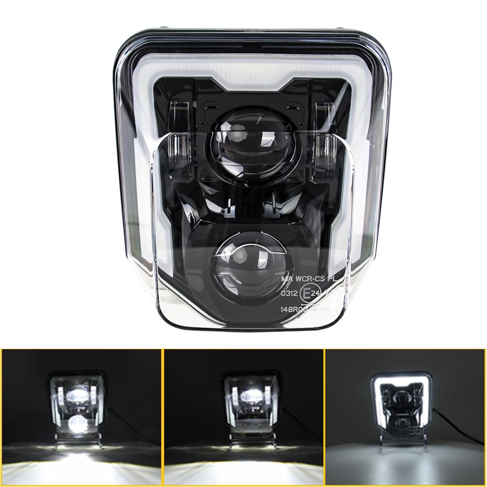For Husqvarna TE FE TC FC 125 250 300 350 450 501 701 250i 300i Enduro Dirt Bike Motorcycle Headlight Moto LED Light Headlights