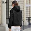 ZIAI 2023, весенняя женская куртка, короткий плащ, простой пуловер, женское пальто, простые повседневные качественные ветровки, куртки ZS-30011