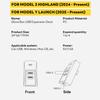 USB-концентратор в бардачок для Tesla New Model Y Launch Juniper 2025 Model 3 Highland 2024 Порт Type-C Цифровой дисплей Разветвитель Док-станция