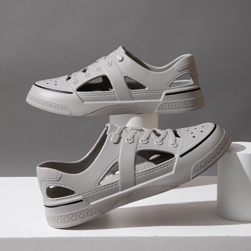 2024 Новые мужские и женские сандалии для отдыха на открытом воздухе на плоской подошве Повседневная обувь большого размера Парные пляжные сандалии Удобные сандалии из ЭВА