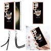 Cat Turns Into Tiger Pattern Detachable Buckle Lanyard or Anti Fall Ring or Smooth Design Soft Phone Case for Samsung iPhone Redmi Oppo Moto Honor...