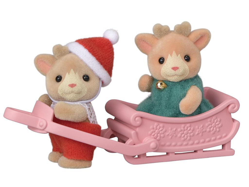 Sylvanian Families Doll ST Mark Certification Ages Toy Dollhouse Sylvanian Families EPOCH [Reindeer Family] FS-44 3+