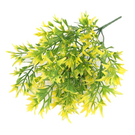 1 букет, искусственная маленькая пилообразная трава, искусственное растение, домашний отель, свадебный декор