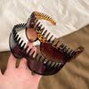Leopard Print Glasses Hair Band Sunscreen Women Hair Hoop Elegant Summer Sunglasses  Women