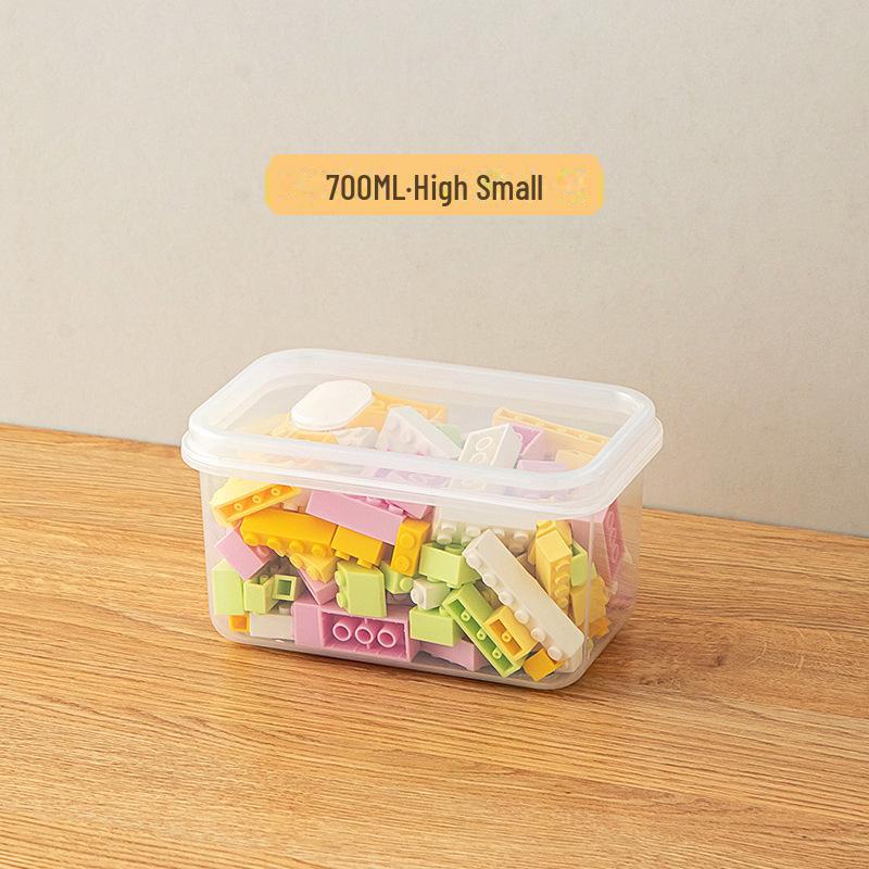 Прозрачный ящик для хранения игрушек с крышкой и отделениями для Lego, головоломок и строительных блоков