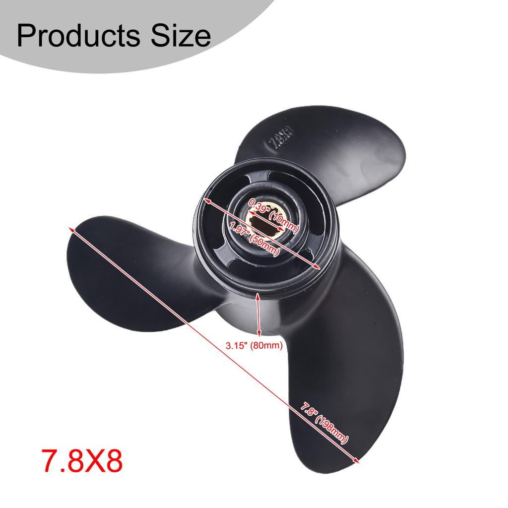 Лодочный подвесной гребной винт для Mercury 2-тактный 5 для Tohatsu 4-6 для 2-тактный 6 для Hyfong 4-6 7.8 X 8