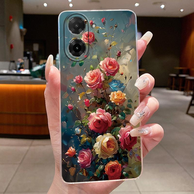 Чехол для Xiaomi Redmi A5 Цветок Бабочка Чехлы для Телефона для Redmi A5 4G Мягкий Силикон Прозрачный Funda TPU Защитная Задняя Крышка