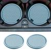 2Pcs Convenient Car Cup Coaster Honeycomb Texture Soft Glue Portable Anti-slip Cup Holder