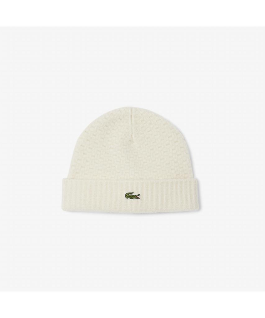 LACOSTE Мужская культовая вязаная шерстяная шапка-бини Rb8203-55N Xfj