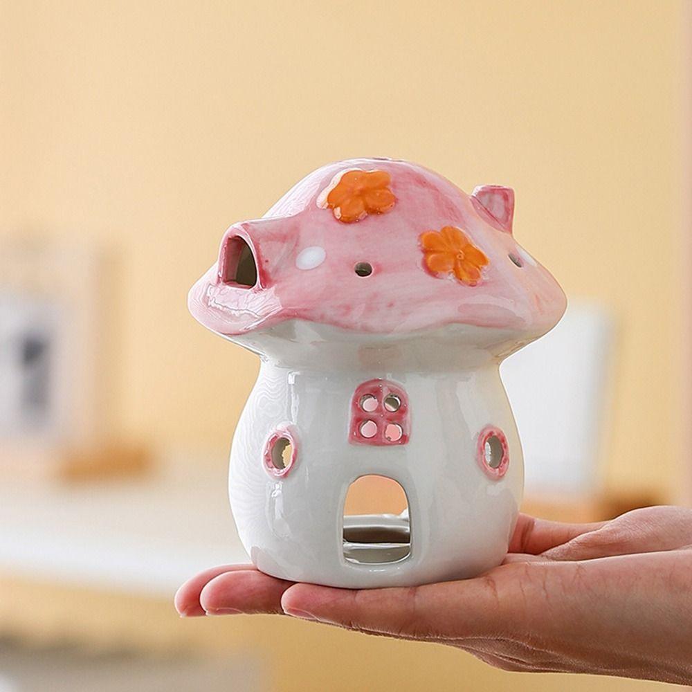 Romantic Ceramic Aromatherapy Stove Cartoon Mushroom Incense Burner Party Supplies