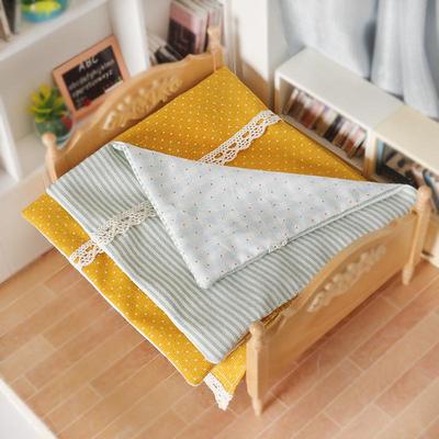 Миниатюра 1:12 вариантов DIY-украшения для кровати в кукольном домике (постельное белье, одеяло)