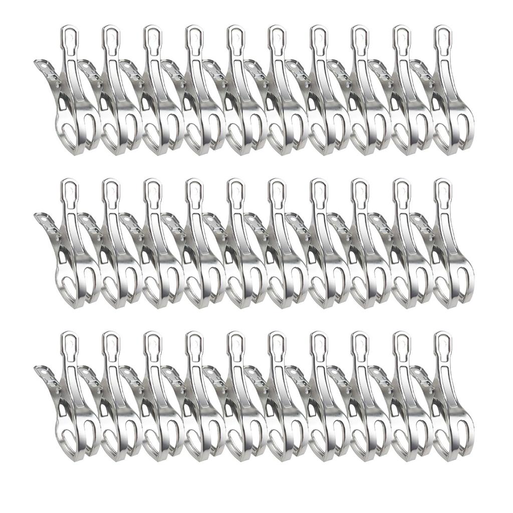 Упаковка из 30 больших зажимов из нержавеющей стали для покрытия бассейна, зажим для защиты от сильного ветра для плавательных бассейнов и использования на открытом воздухе