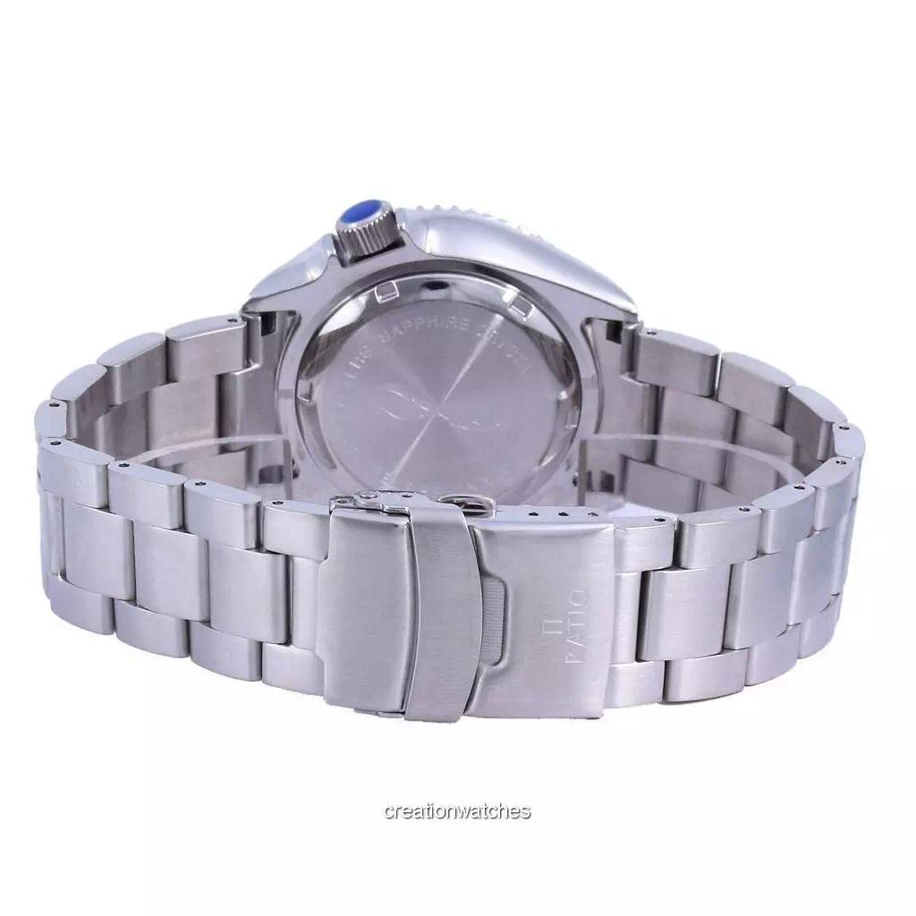 RATIO Автоматические мужские часы FreeDiver RTB202 200M с синим циферблатом и сапфировым стеклом из нержавеющей стали