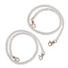 2pcs Acrylic Beads Bag Strap Transparent Purse Strap Bead Assortments Bag Chain  Crossbody Use