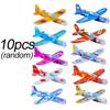 10-1Pcs Mini Diy Hand Throw Flying Glider Planes Kids Game Toys Foam Airplane Party Favors Gift Outdoor Launch Fighter Toy
