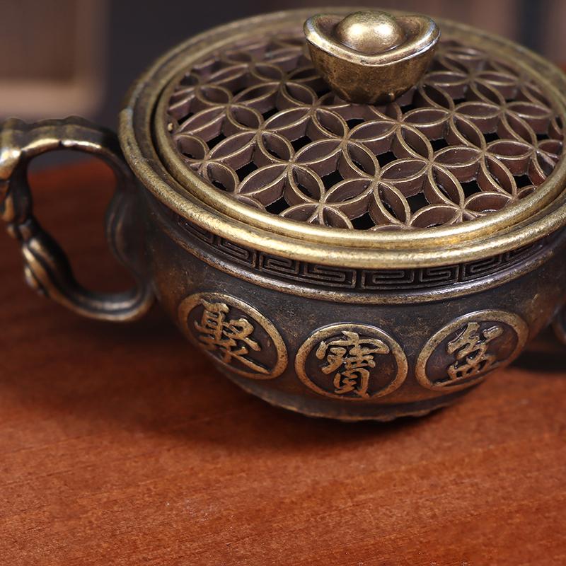 Buddhist Utensils Incense Burner Incense Censer Alloy Sandalwood House Furnishings Home Office Decoration