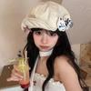 2025 оригинальная милая щенячья восьмиугольная шляпа с козырьком женская весна и осень японская нишевая универсальная берет литература и искусство