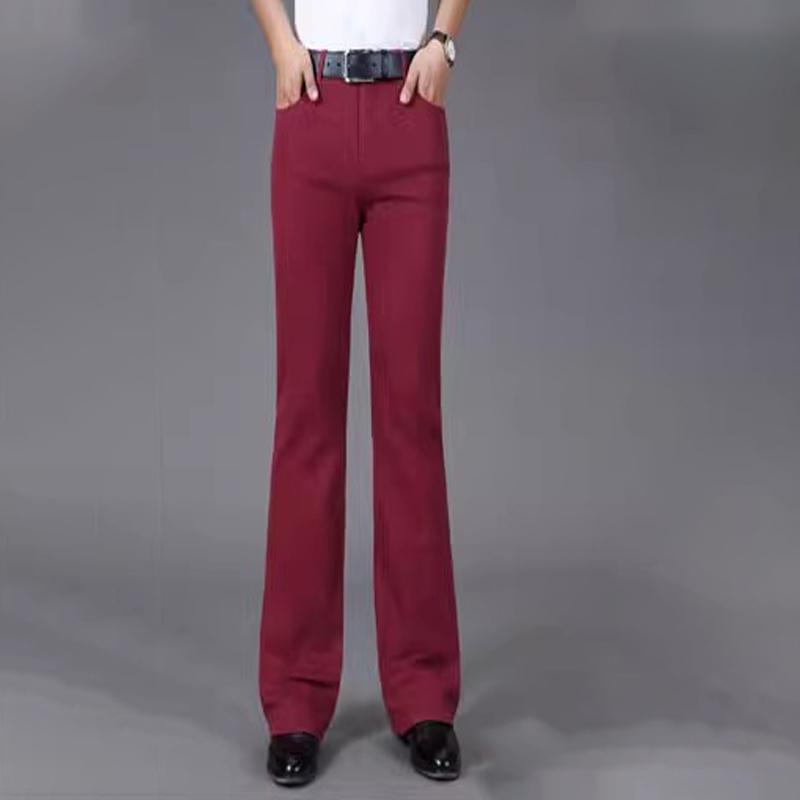 Мужские расклешенные джинсы Мужские расклешенные брюки Eastic Denim средней посадки Модные расклешенные брюки Slim Fit