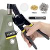 Eyelet Punch Kit with Bag and 200 Pcs 10mm Eyelets, Complete Eyelet & Grommet Kit for DIY Tarpaulin Ring Repair and Installation