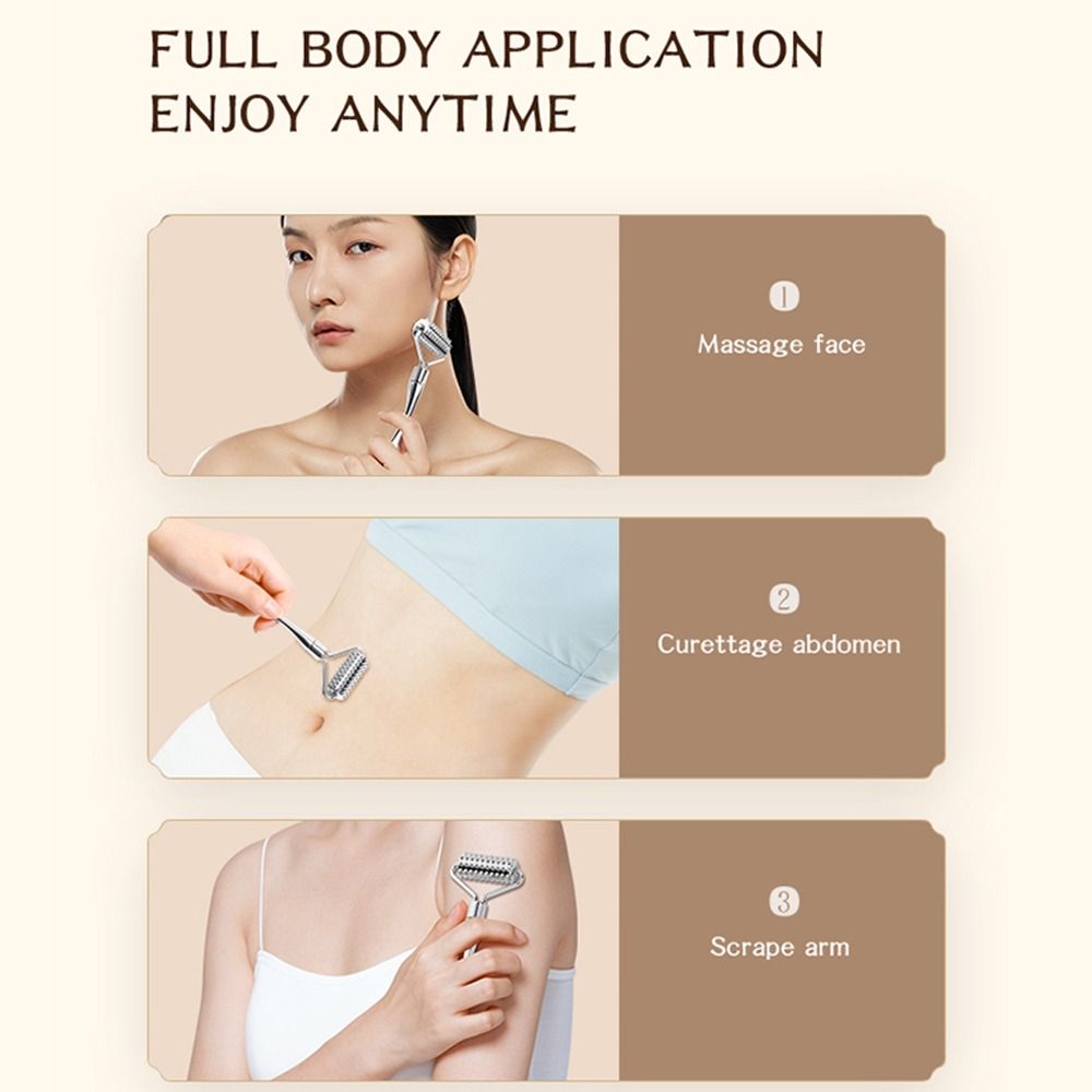 Chin Neck Beauty Gua Sha Thin Lift Skin Care Tools Face Roller Mask Spatula Pointed Massager Roller