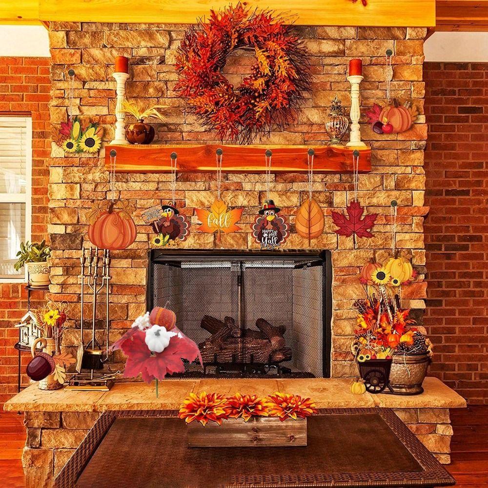 Realistic Pumpkin Maple Leaf Bundle DIY Artificial Pumpkins  Thanksgiving & Halloween Decor