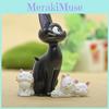 Cat Black Resin Mini Ornament With Handcrafted Style For Friendship Gifts And