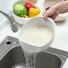 Plastic Rice and Fruit Washing Basin with Draining Sieve - Kitchen Supply for Vegetables and Food Preparation