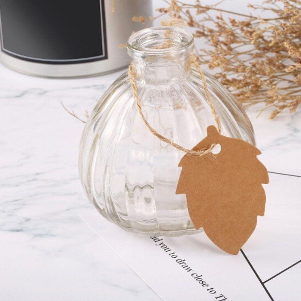 Packaging Label Decor Leaves Tags Handmade Hang Tag Maple and Leaf Shape Retro Blank Kraft Paper