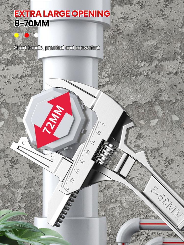 Универсальный набор для ремонта 6-68 мм, ручные инструменты для ванной комнаты, большой трубный ключ, гаечный ключ, разводной гаечный ключ, инструмент для домашнего ремонта, гаечный ключ