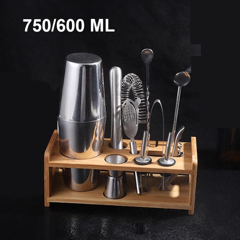 1/6/9/11pcs Boston Shaker Professional Stainless Steel Bartender Wine Cup Cocktail Mixer Martini Cocktail Shaker Bar Set 5