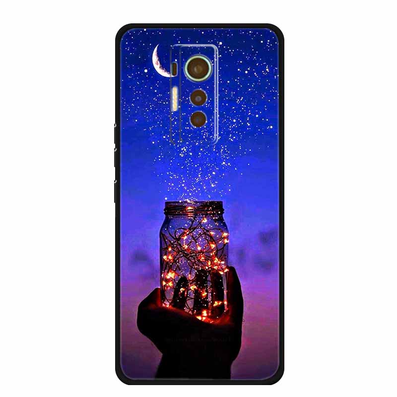 For Tecno Phantom X 2021 Case Luxury TPU Silicone Soft Cover Phone Cases for PhantomX 2021 AC8 Protection Cartoon Bumper Etui