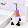 Holiday Party Favors for Kids Elf Soap Dispenser Bottle, Cartoon Santa Claus Lotion Pump Container, Large Christmas Bathroom Decor Capacity Refillable