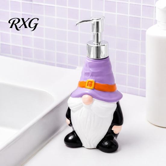 Holiday Party Favors for Kids Elf Soap Dispenser Bottle, Cartoon Santa Claus Lotion Pump Container, Large Christmas Bathroom Decor Capacity Refillable
