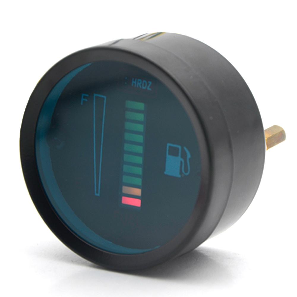 DepoTuning 2" 52mm Car Motorcycle Fuel Gauge LED Fuel Level Moto Meter Sensor 12V /24V Aluminum Alloy Car Styling