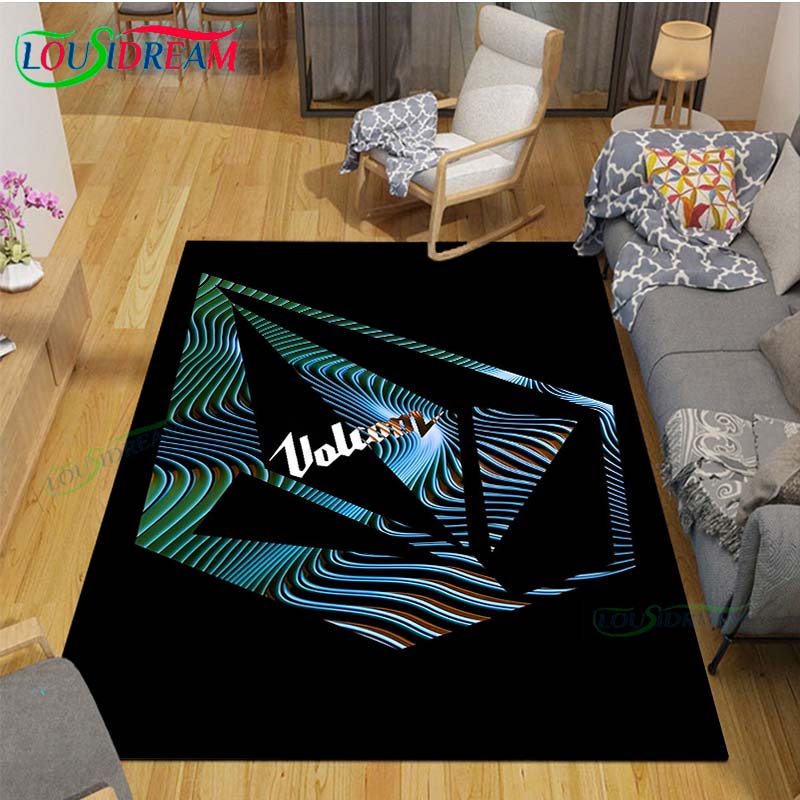 Fashion V-VOLCOMS Carpets Bedroom Becoration Living Room Decoration Carpets for Bed Room Rug Anime Rug  Area Rug