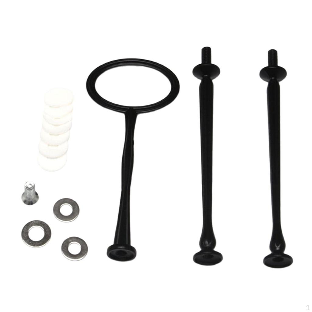 Ручка подставки для тарелки для торта, 3-х уровневый круглый металлический держатель, сверхмощные фруктовые фитинги